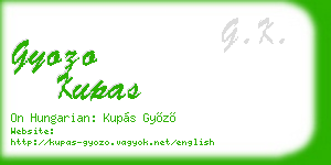 gyozo kupas business card
